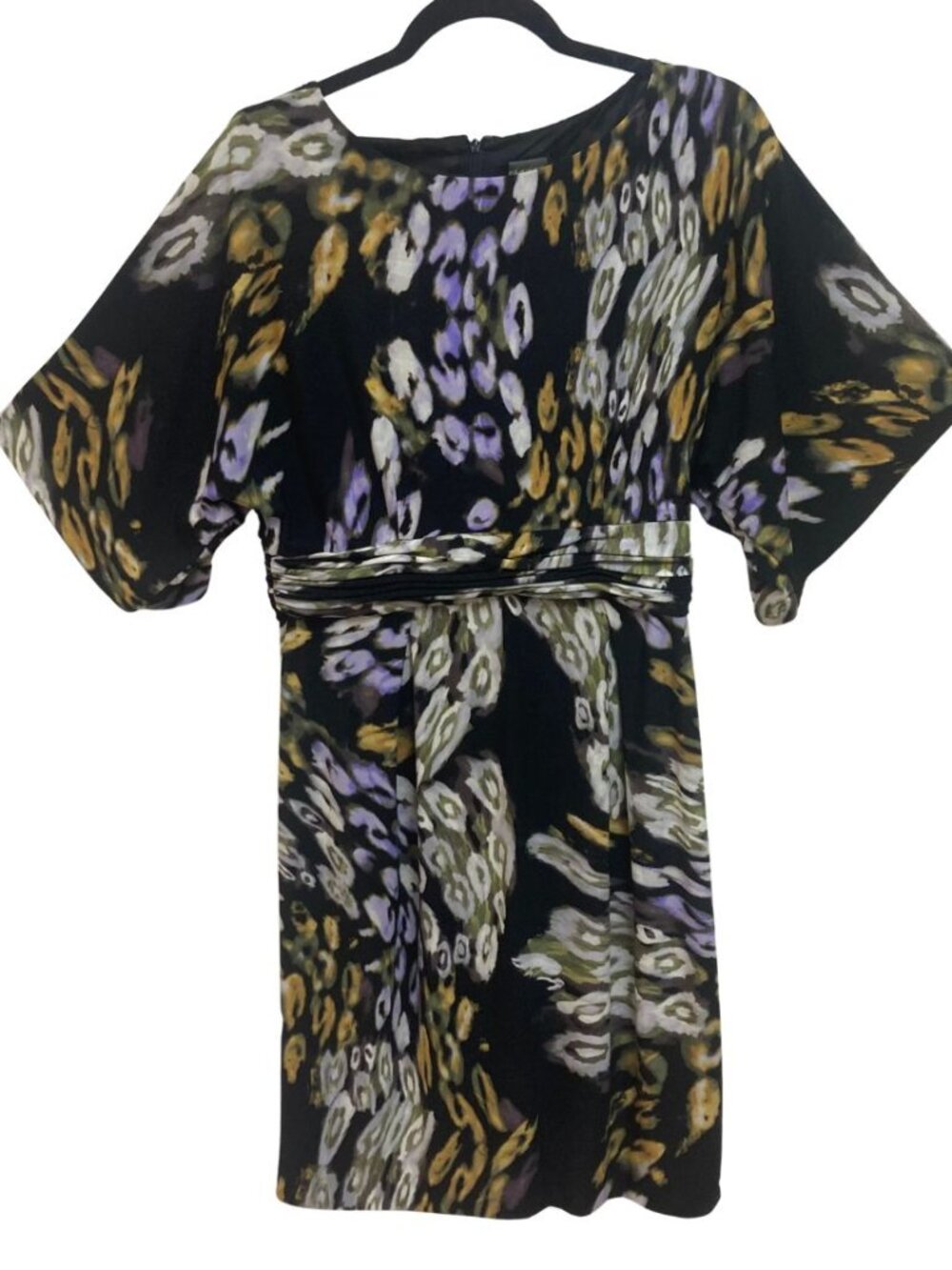 Taylor Geometric Pattern Cocktail Dress Knee Length 3/4 Sleeve